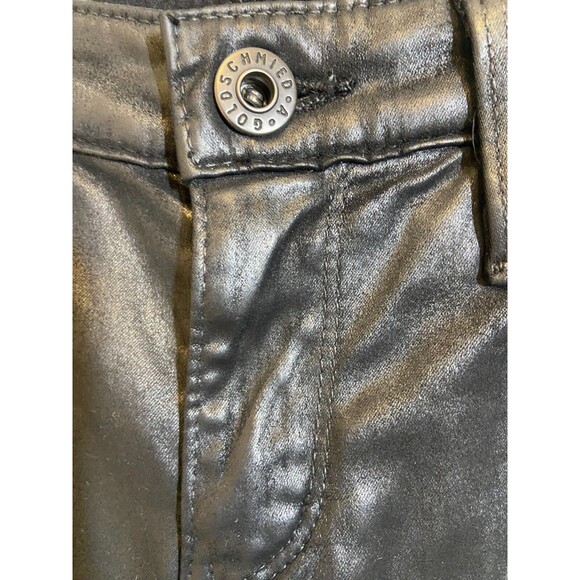 AG Pants Womens Size 25 R Leatherette Super Black The Legging Ankle Super Skinny - Picture 6 of 12